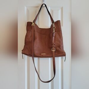 Vince Camuto Emely Tote Brown Pebbled Leather